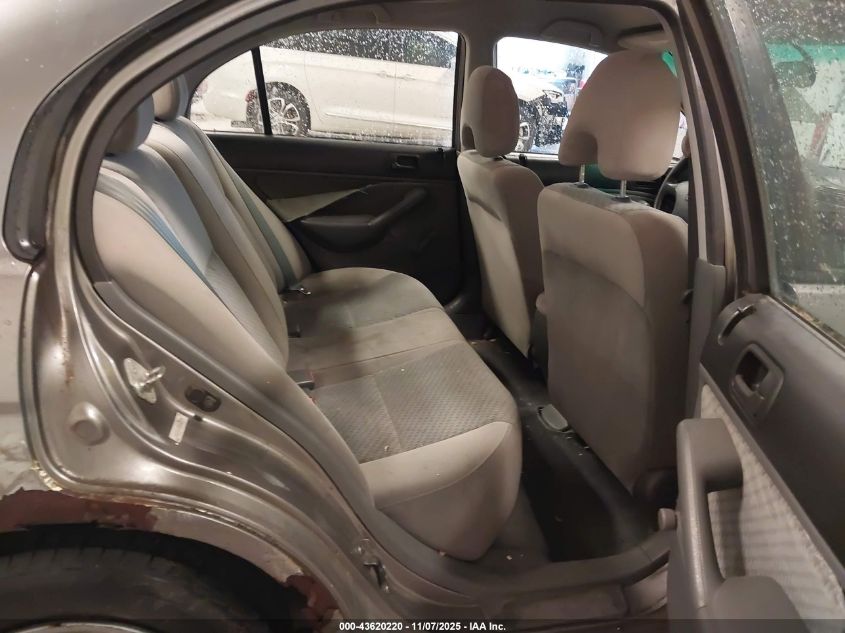 2005 Honda Civic Vp VIN: 2HGES16355H627594 Lot: 43620220