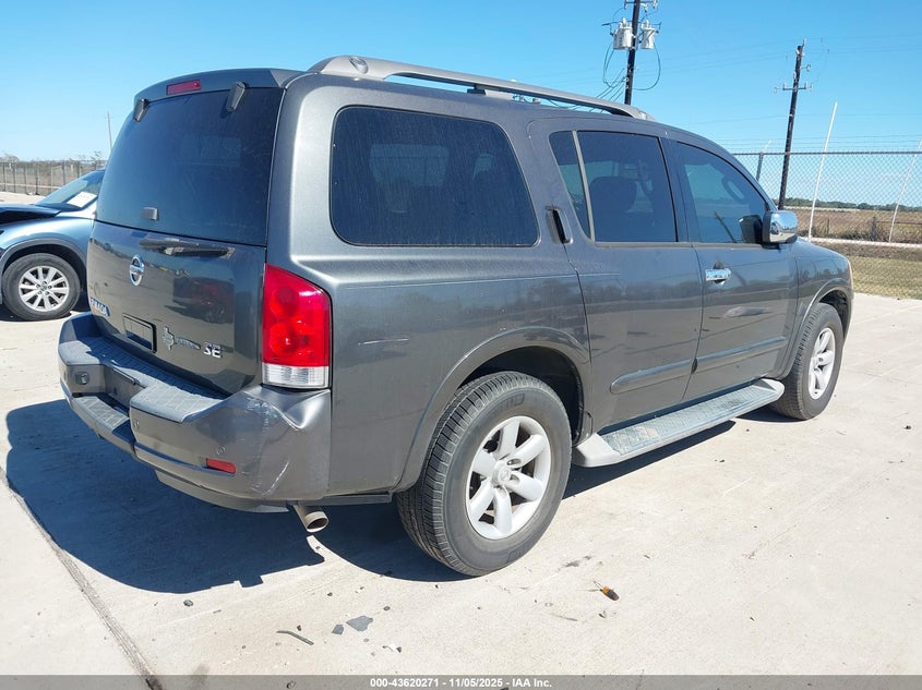 2010 Nissan Armada Se VIN: 5N1BA0ND7AN603898 Lot: 43620271
