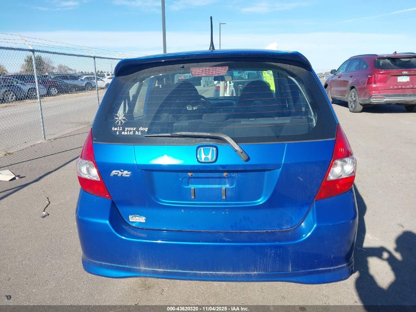 2007 Honda Fit Sport VIN: JHMGD37607S042681 Lot: 43620320