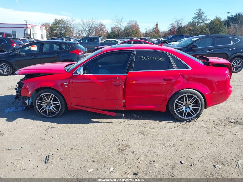 2008 Audi S4 4.2 VIN: WAUGL78E98A073109 Lot: 43620438