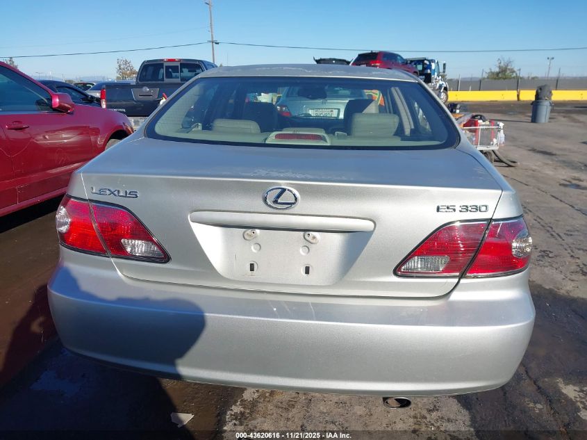 2004 Lexus Es 330 VIN: JTHBA30G845006088 Lot: 43620616