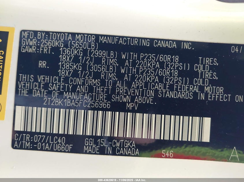 2015 LEXUS RX 350 - 2T2BK1BA5FC256966