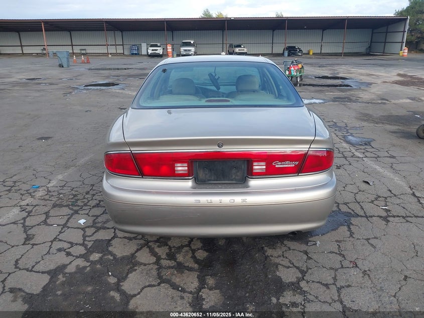 2002 Buick Century Limited VIN: 2G4WY55J921234836 Lot: 43620652