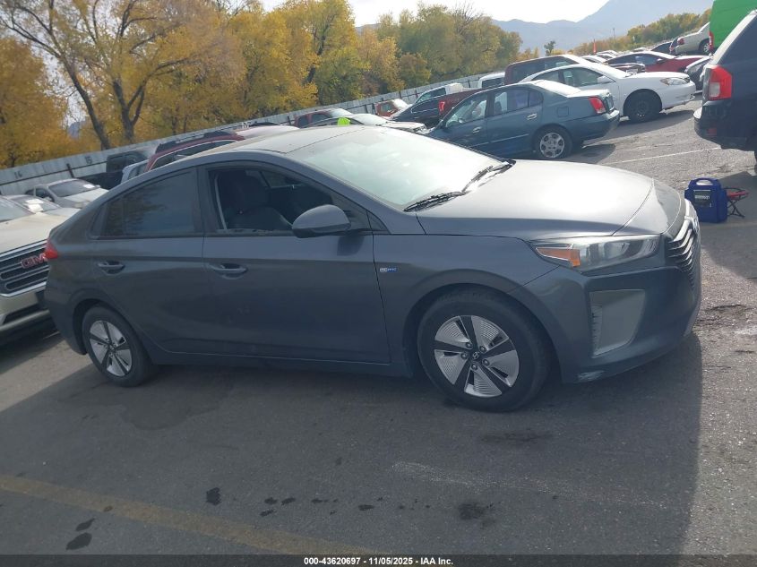 2017 Hyundai Ioniq Hybrid Blue VIN: KMHC65LC3HU043522 Lot: 43620697