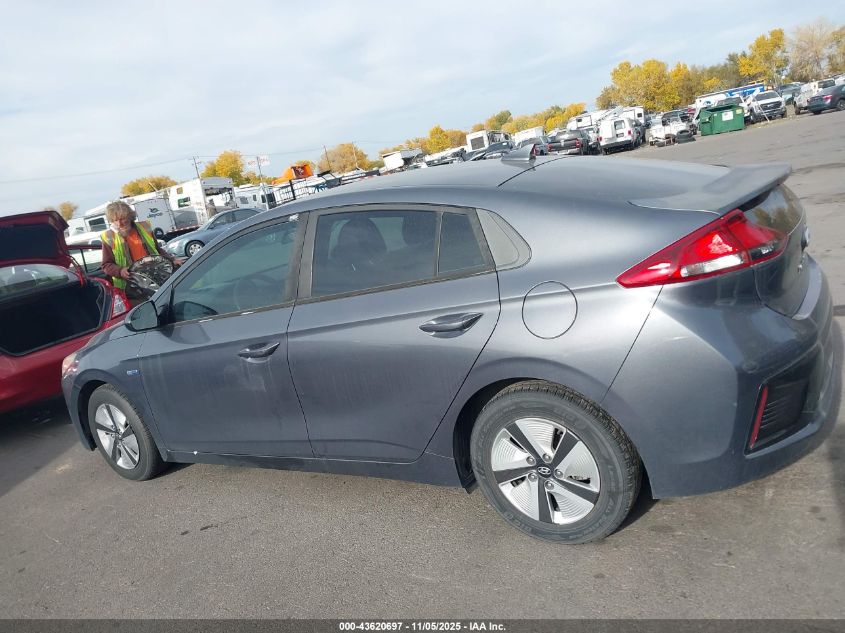 2017 Hyundai Ioniq Hybrid Blue VIN: KMHC65LC3HU043522 Lot: 43620697