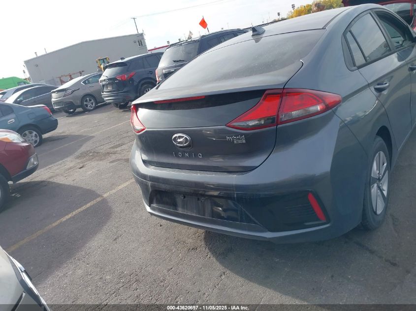 2017 Hyundai Ioniq Hybrid Blue VIN: KMHC65LC3HU043522 Lot: 43620697