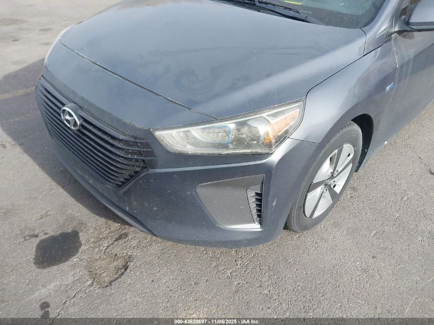 2017 Hyundai Ioniq Hybrid Blue VIN: KMHC65LC3HU043522 Lot: 43620697