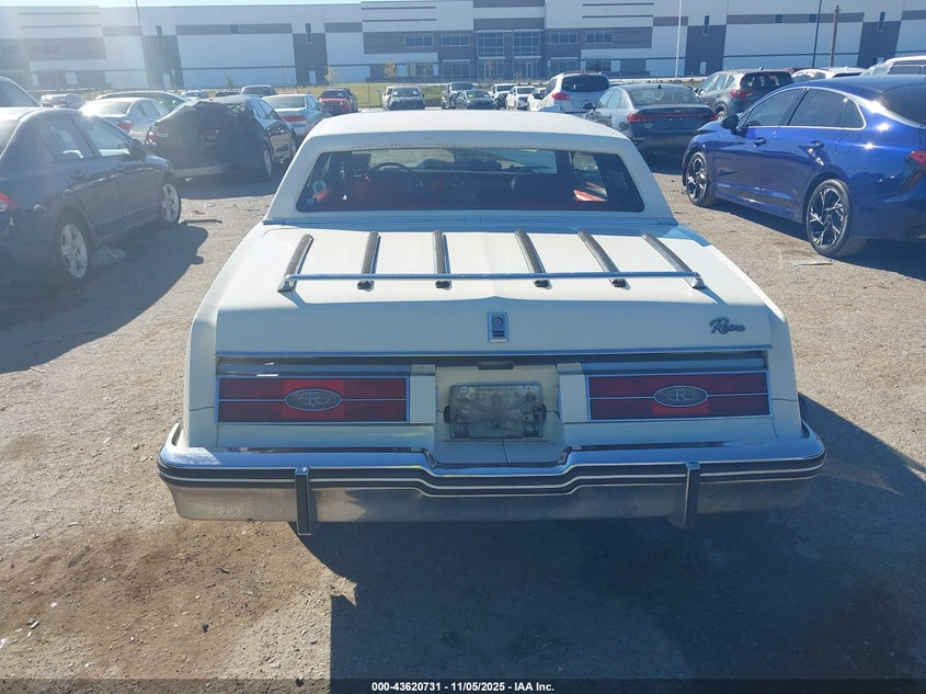 1985 Buick Riviera VIN: 1G4EZ57Y8FE431424 Lot: 43620731