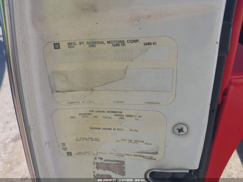 1985 Buick Riviera VIN: 1G4EZ57Y8FE431424 Lot: 43620731