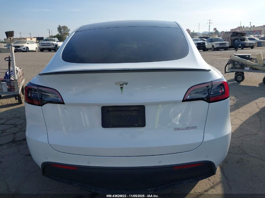 2022 Tesla Model Y Performance Dual Motor All-Wheel Drive VIN: 7SAYGDEF7NF407652 Lot: 43620822