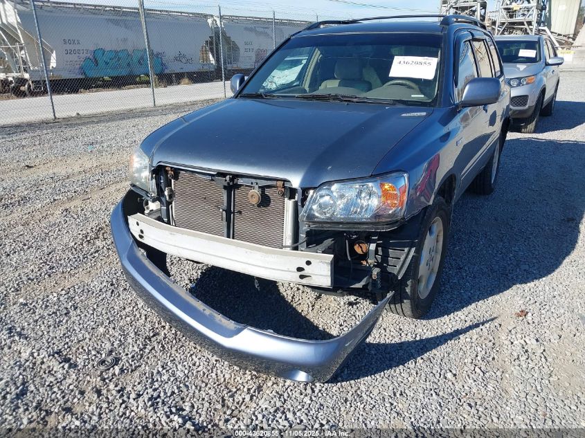 2004 Toyota Highlander Limited V6 VIN: JTEEP21A940056587 Lot: 43620855