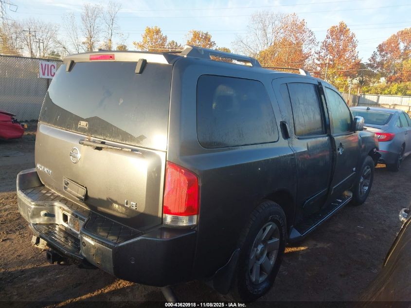 2006 Nissan Armada Le VIN: 5N1AA08B96N704356 Lot: 43620918