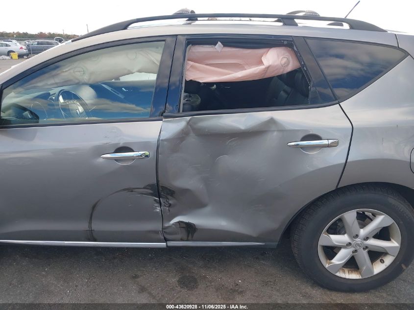 2009 Nissan Murano Sl VIN: JN8AZ18WX9W106611 Lot: 43620928
