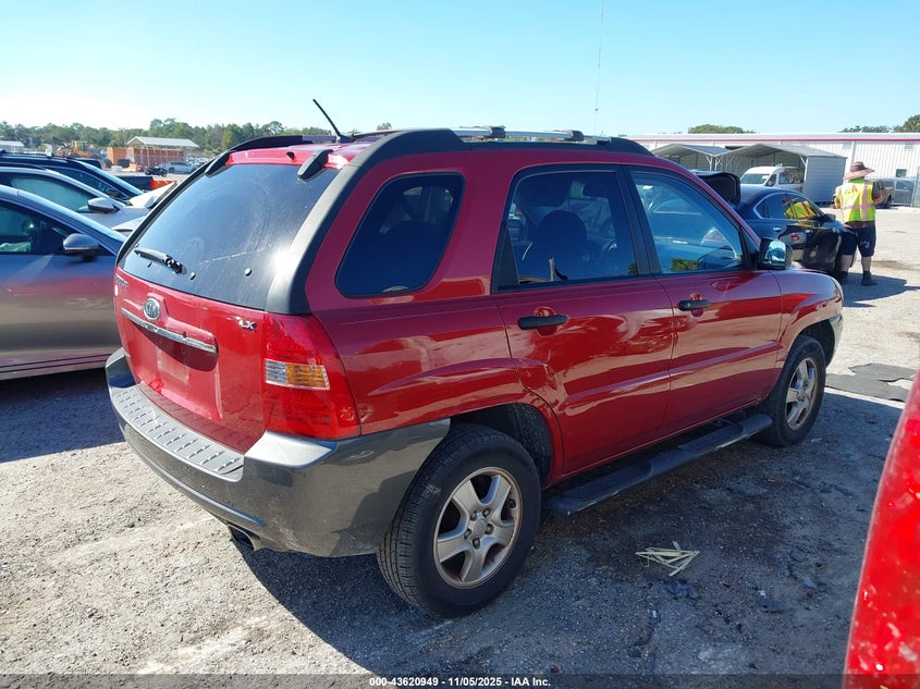 2008 Kia Sportage Lx VIN: KNDJF724687528933 Lot: 43620949