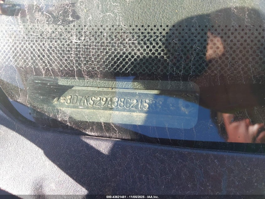 2008 Dodge Ram 2500 Sxt/Slt VIN: 3D7KS29A38G215394 Lot: 43621481