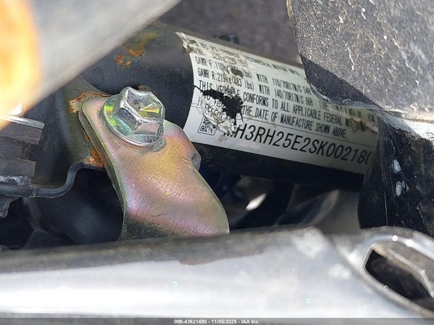 2025 Yamaha Yfz320 A VIN: MH3RH25E2SK002180 Lot: 43621490