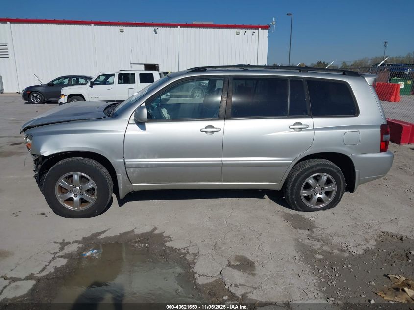 2006 Toyota Highlander V6 VIN: JTEEP21A960178773 Lot: 43621659
