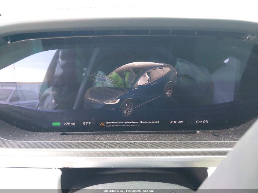 2023 Tesla Model X Plaid Tri Motor All-Wheel Drive VIN: 7SAXCBE62PF412546 Lot: 43621725