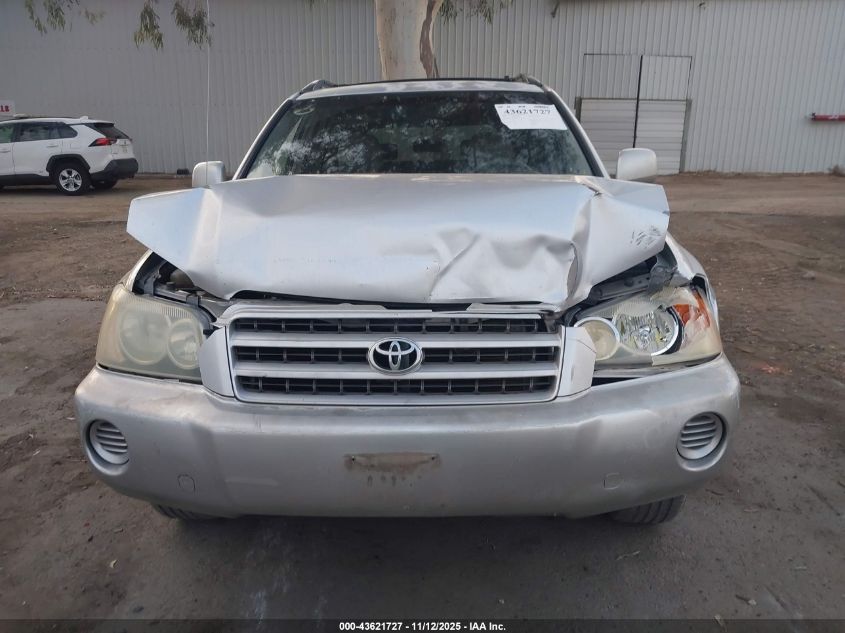 2003 Toyota Highlander V6 VIN: JTEHF21AX30098975 Lot: 43621727