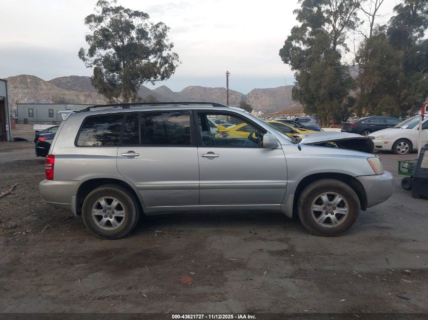 2003 Toyota Highlander V6 VIN: JTEHF21AX30098975 Lot: 43621727