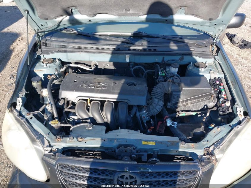 2005 Toyota Corolla Le VIN: 2T1BR32E85C368738 Lot: 43621736