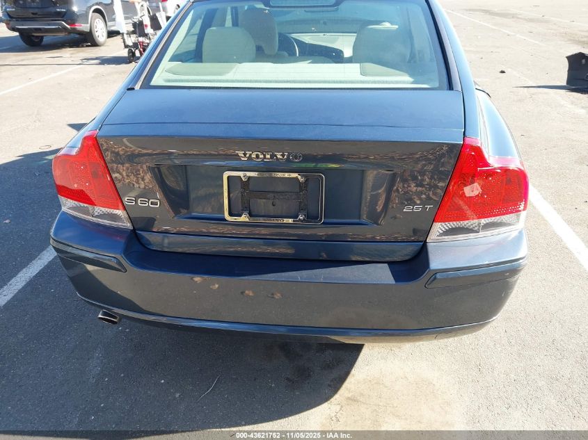 2007 Volvo S60 2.5T VIN: YV1RS592172644750 Lot: 43621752