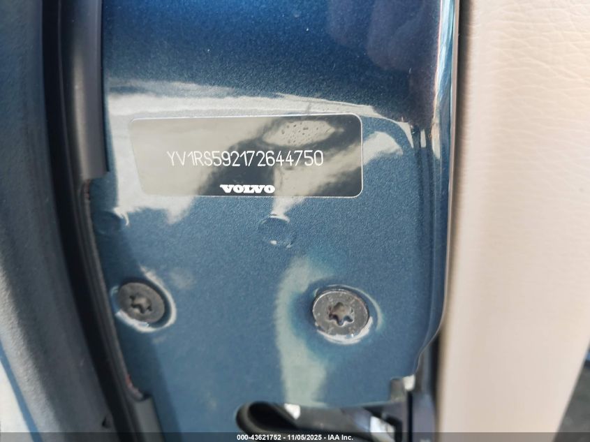 2007 Volvo S60 2.5T VIN: YV1RS592172644750 Lot: 43621752