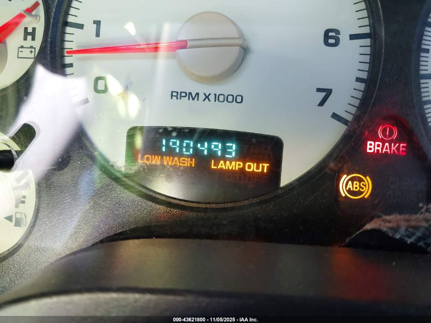 2003 Dodge Ram 1500 Slt/Laramie/St VIN: 1D7HA16N43J578180 Lot: 43621800