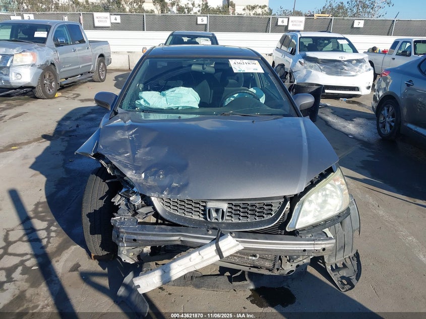 2004 Honda Civic Ex VIN: 1HGEM22024L059625 Lot: 43621870