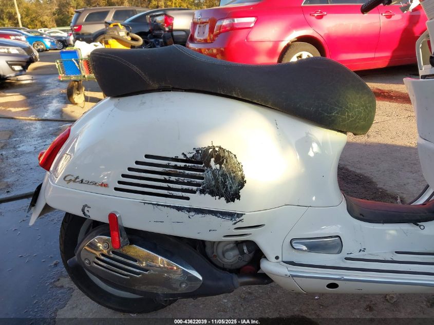2009 Vespa Gts 250 VIN: ZAPM459L995600336 Lot: 43622039