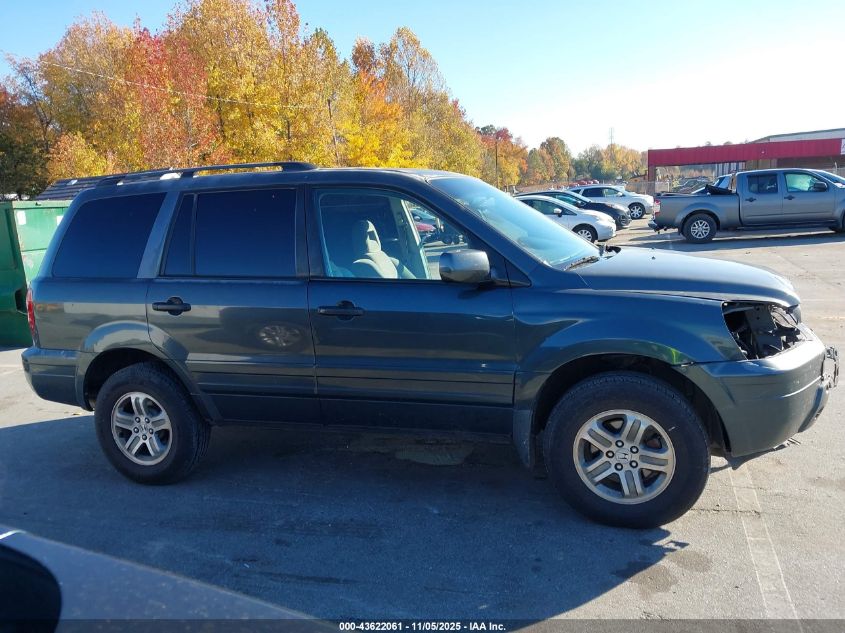 2003 Honda Pilot Ex VIN: 2HKYF18493H582251 Lot: 43622061