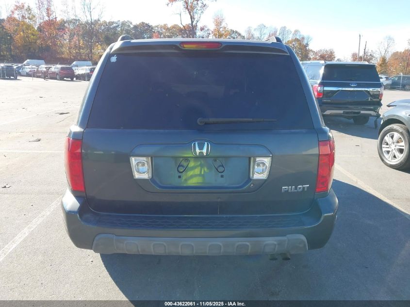 2003 Honda Pilot Ex VIN: 2HKYF18493H582251 Lot: 43622061