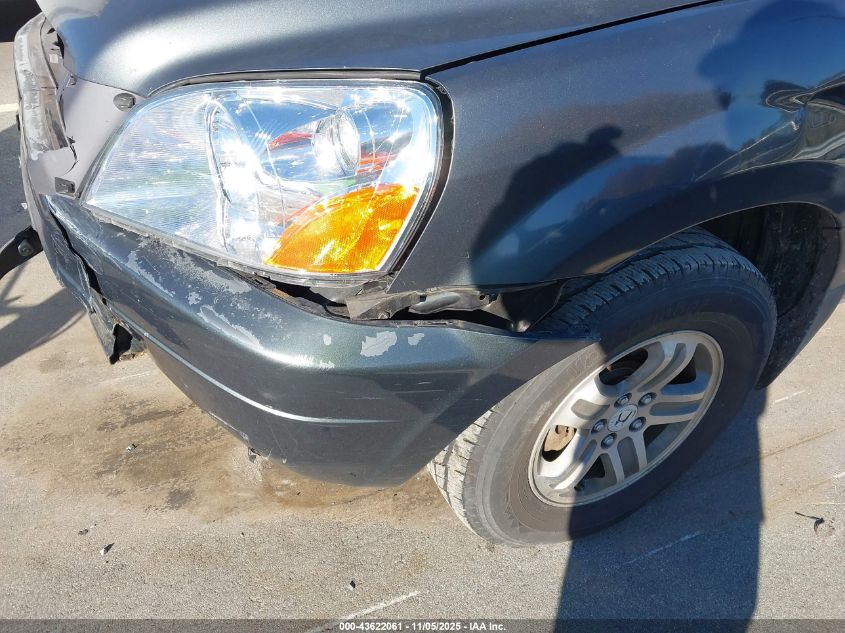 2003 Honda Pilot Ex VIN: 2HKYF18493H582251 Lot: 43622061