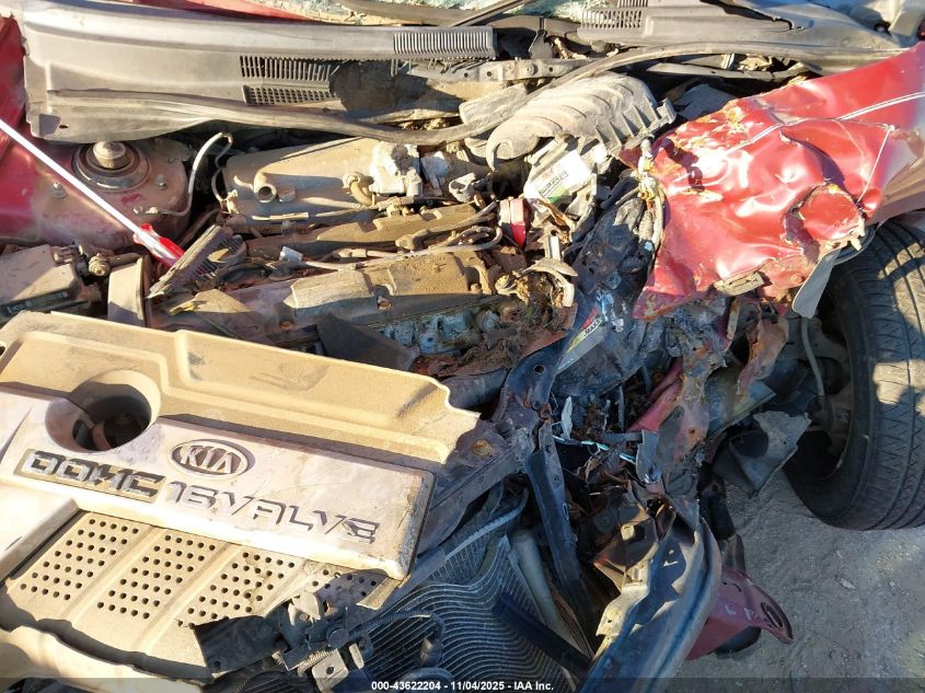 2006 Kia Spectra Ex/Lx/Sx VIN: KNAFE121565239110 Lot: 43622204