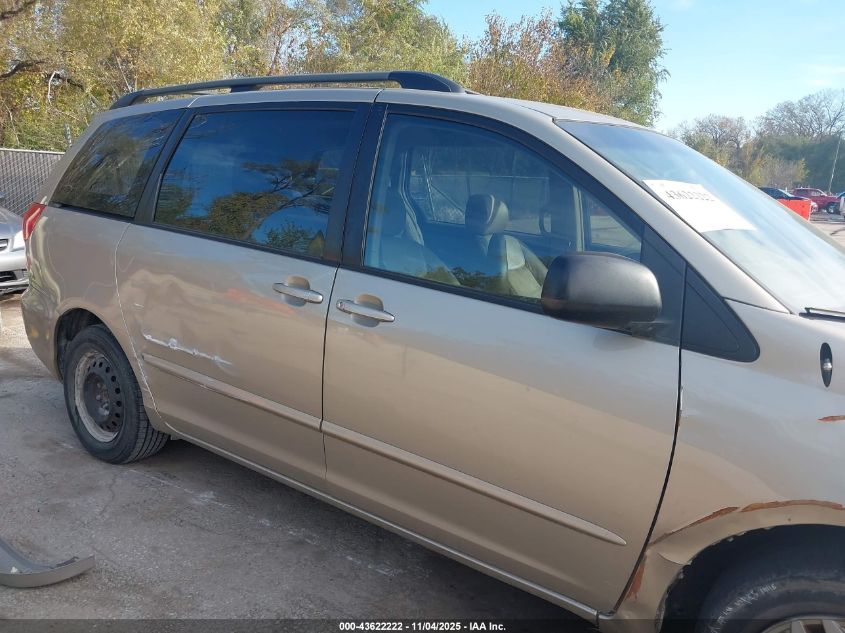 2007 Toyota Sienna Ce VIN: 5TDZK23C17S095663 Lot: 43622222