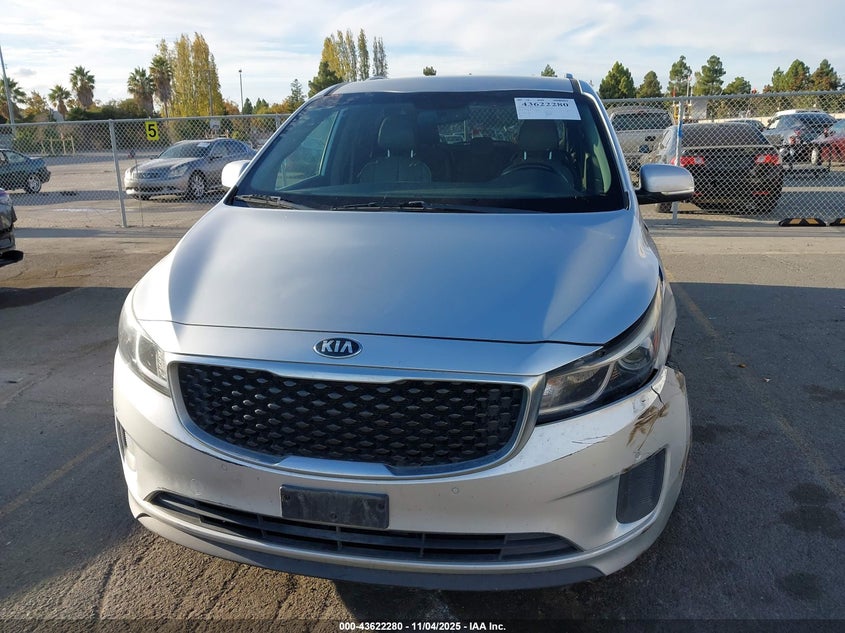 2017 Kia Sedona Lx VIN: KNDMB5C13H6312643 Lot: 43622280
