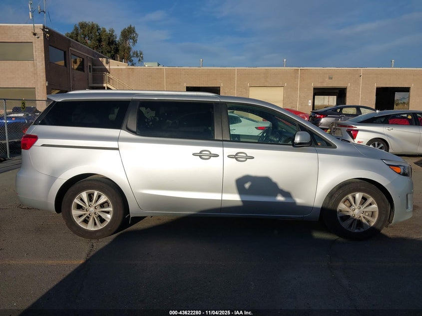 2017 Kia Sedona Lx VIN: KNDMB5C13H6312643 Lot: 43622280