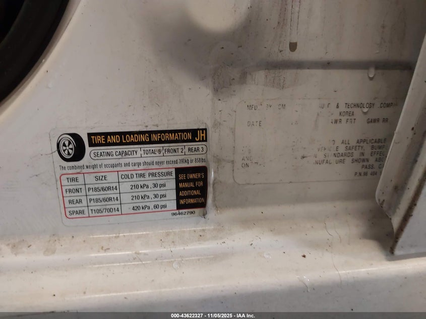 2006 Chevrolet Aveo Ls VIN: KL1TD56696B546424 Lot: 43622327