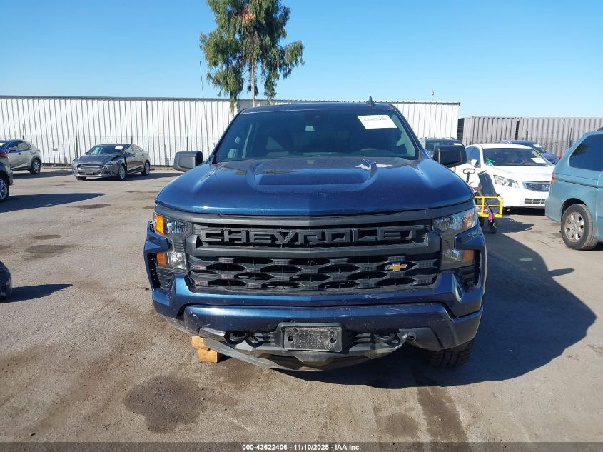 2022 Chevrolet Silverado 1500 4Wd Short Bed Custom VIN: 3GCPDBEK3NG633345 Lot: 43622406