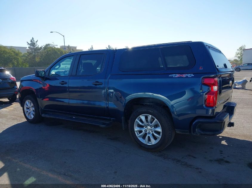 2022 Chevrolet Silverado 1500 4Wd Short Bed Custom VIN: 3GCPDBEK3NG633345 Lot: 43622406