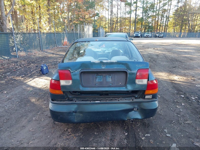 1998 Honda Civic Dx VIN: 2HGEJ6625WH539668 Lot: 43622446