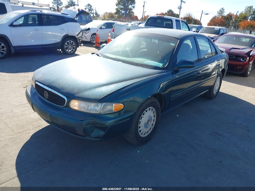2G4WS52J711238629 2001 BUICK CENTURY photo no. 2