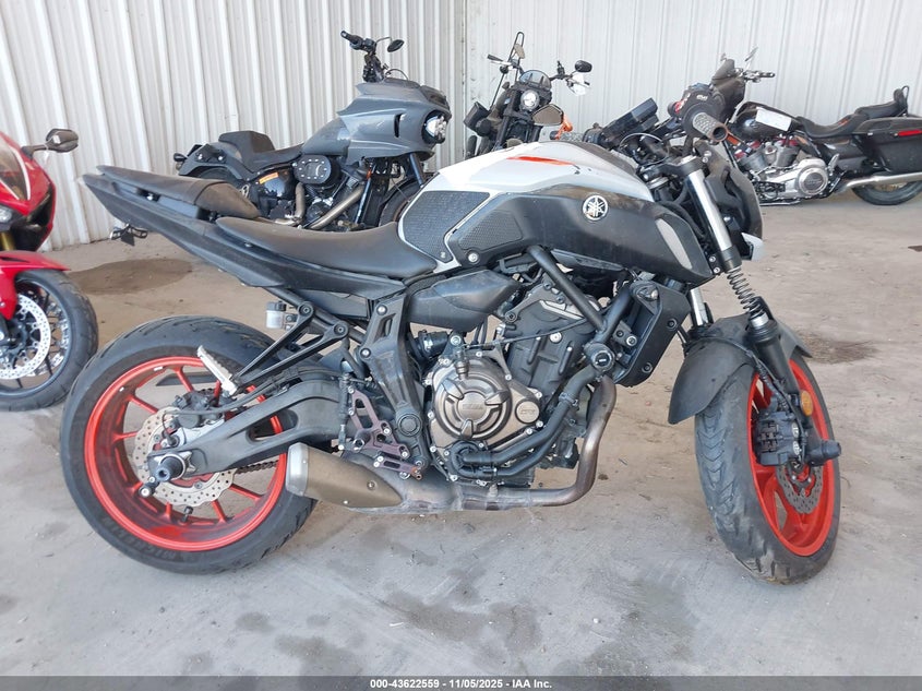 2020 Yamaha Mt07 VIN: JYARM27E8LA006373 Lot: 43622559
