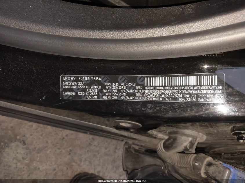 2024 Dodge Hornet R/T Eawd VIN: ZACPDFCW8R3A28214 Lot: 43622588