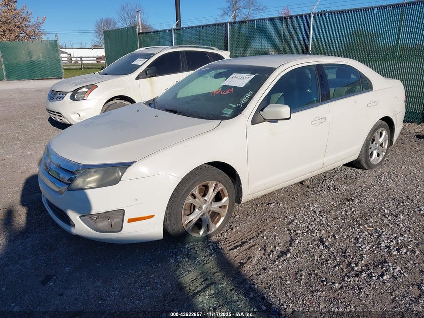 Vin: 3fahp0ha9cr340964, lot: 44117765, ford fusion se 20122