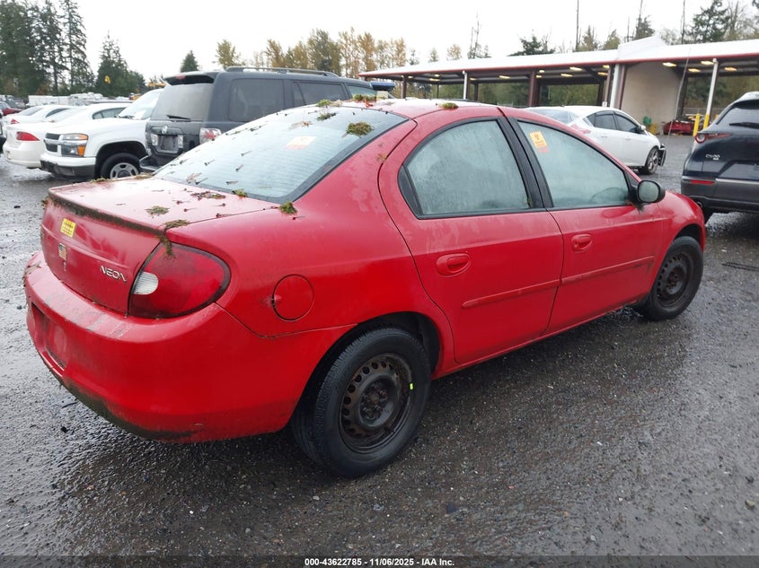 1B3ES26CX2D545407 2002 DODGE NEON photo no. 4