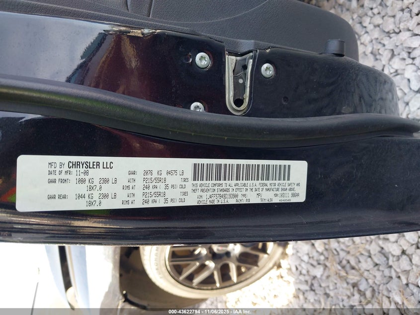 2009 Jeep Compass Limited VIN: 1J4FF57B49D193900 Lot: 43622794