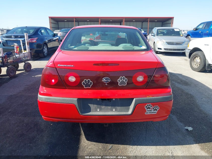 2003 Chevrolet Impala VIN: 2G1WF52E339377911 Lot: 43623048