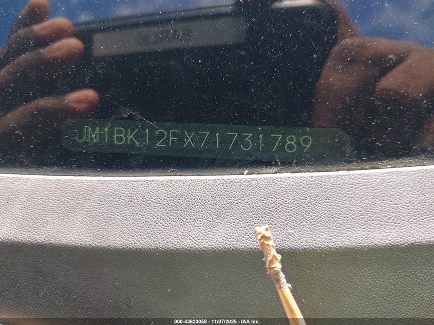 2007 Mazda Mazda3 I Sport VIN: JM1BK12FX71731789 Lot: 43623058