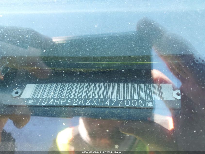 1999 Buick Lesabre Custom VIN: 1G4HP52K8XH477003 Lot: 43623086